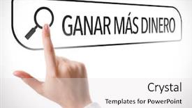  Presentation with spanish - Slides having make more money in spanish background and a white colored foreground