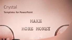  Presentation with money - Presentation theme featuring make-more-money-text-written and a lemonade colored foreground
