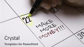  Presentation with more stone cross all things work together - Slide deck with make more money background and a white colored foreground