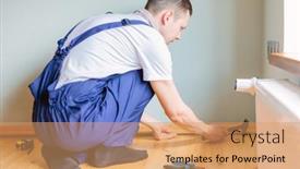  Presentation with room - Beautiful PPT layouts featuring make-repairs-installing-a-new backdrop and a coral colored foreground