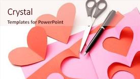  Presentation with everything - Beautiful presentation theme featuring make some valentine card backdrop and a lemonade colored foreground