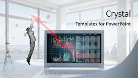  Presentation with sales - Cool new slides with make the sales grow backdrop and a white colored foreground