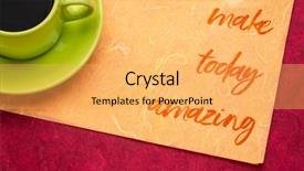  Presentation with today - Presentation design with make today amazing - handwriting background and a  colored foreground