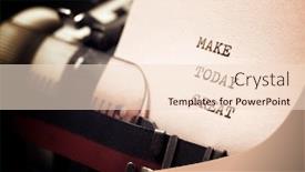  Presentation with today - PPT layouts with make-today-great-phrase-written background and a lemonade colored foreground