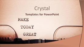  Presentation with today - Theme having make-today-great-phrase-written background and a lemonade colored foreground