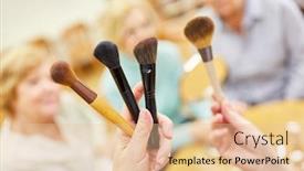  Presentation with artist - Theme featuring make-up-artist-shows-make background and a lemonade colored foreground