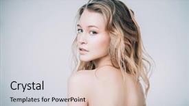  Presentation with cosmetics natural - Slide deck enhanced with make-up beauty haircare cosmetics background and a lemonade colored foreground