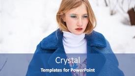  Presentation with pink beauty - PPT layouts with make-up-beauty-portrait background and a ocean colored foreground