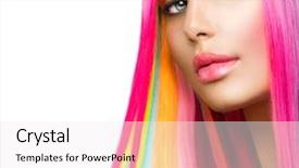  Presentation with blue professional - Slides enhanced with make up for blue eye background and a sky blue colored foreground