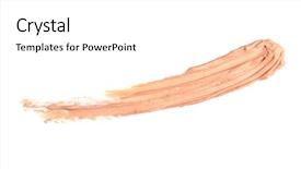  Presentation with foundation - Beautiful theme featuring make up liquid foundation isolated on white backdrop and a white colored foreground