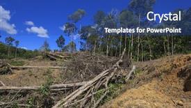  Presentation with soil pollution - Audience pleasing slide set consisting of make way for oil backdrop and a ocean colored foreground