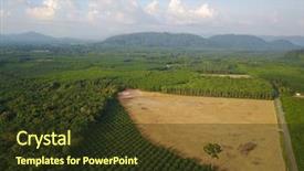  Presentation with aerial - Slide deck featuring make way for oil background and a tawny brown colored foreground