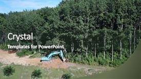  Presentation with oil palm plantation - Amazing slides having make way for oil backdrop and a tawny brown colored foreground