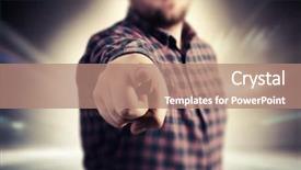  Presentation with choice - Amazing PPT theme having make your choice backdrop and a coral colored foreground