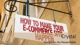  Presentation with make it happen - Slides enhanced with make your e-commerce background and a coral colored foreground