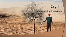  Presentation with media - Slides featuring make your income grow mixed background and a soft green colored foreground