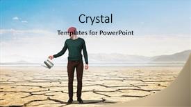  Presentation with profit - PPT theme with make your income grow mixed background and a light blue colored foreground