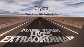  Presentation with desert - Slide deck consisting of make your lives extraordinary written background and a light gray colored foreground