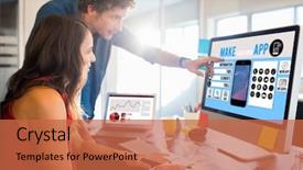  Presentation with rideshare taxi app on smartphone - Beautiful PPT layouts featuring make your own app smartphone backdrop and a  colored foreground