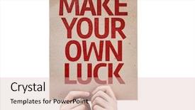  Presentation with skin care natural yellow and white - Audience pleasing slides consisting of make your own luck card backdrop and a lemonade colored foreground