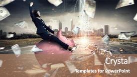  Presentation with work - Cool new theme with make-your-savings-work backdrop and a coral colored foreground