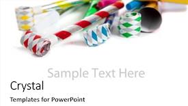  Presentation with red blue yellow - Presentation theme enhanced with makerspace - assorted noise makers including red background and a  colored foreground