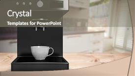  Presentation with counters - Audience pleasing slide deck consisting of makerspace - black coffee maker machine backdrop and a gray colored foreground