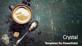  Presentation with coffee - Cool new theme with makerspace - coffee composition on dark background backdrop and a dark gray colored foreground