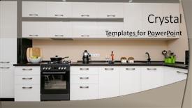  Presentation with kitchen design - Presentation theme featuring makerspace - modern spacioius black and white background and a light gray colored foreground