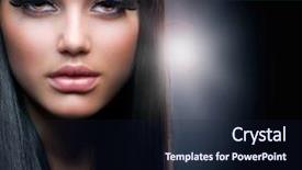  Presentation with makeup - Theme consisting of makeup and healthy black hair background and a wine colored foreground