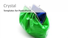  Presentation with makeup - Slides with makeup-bag-isolated-on-white background and a white colored foreground