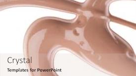  Presentation with foundation - PPT theme featuring makeup-foundation-isolated-on-white background and a lemonade colored foreground