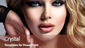  Presentation with sexy girl - Theme with eyes sexy and gorgeous blonde background and a tawny brown colored foreground