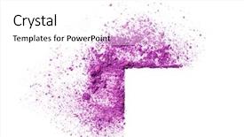  Presentation with makeup - Beautiful theme featuring makeup isolated on white background backdrop and a white colored foreground