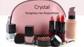  Presentation with beautician - Slides featuring makeup-set-with-beautician-brush background and a lemonade colored foreground