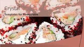  Presentation with feta cheese - Cool new slide deck with maki-sushi-sushi-roll backdrop and a lemonade colored foreground