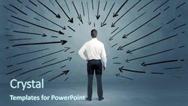  Presentation with decision making - Slide deck with making a bad decision background and a ocean colored foreground