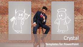  Presentation with decision making - Slides having making a decision between good background and a coral colored foreground