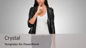  Presentation with keep calm terminal - Audience pleasing slides consisting of making a keep it quiet backdrop and a light gray colored foreground