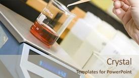  Presentation with laboratory chemical - Audience pleasing PPT theme consisting of making a test blend backdrop and a lemonade colored foreground