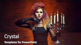  Presentation with witchcraft - Cool new theme with making a witchcraft in dungeon backdrop and a tawny brown colored foreground