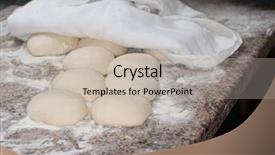  Presentation with pizza pasta dough for bread - Audience pleasing slide deck consisting of making bread dough wheat flour backdrop and a  colored foreground