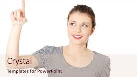  Presentation with teen girl tech - Amazing PPT theme having making choose on abstract screen backdrop and a lemonade colored foreground