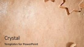  Presentation with cookies christmas - Colorful PPT theme enhanced with making christmas cookies backdrop and a lemonade colored foreground