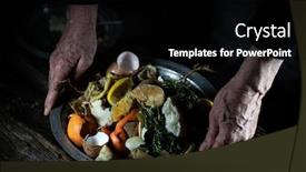  Presentation with compost - Beautiful slide set featuring making-compost-from-leftovers backdrop and a black colored foreground