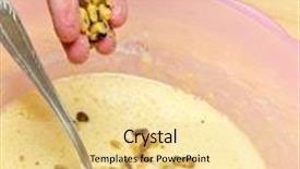  Presentation with walnut - Theme with making cookies adding walnut background and a blonde colored foreground