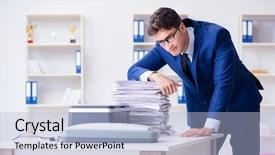  Presentation with machine - Cool new theme with making copies in copying machine backdrop and a  colored foreground