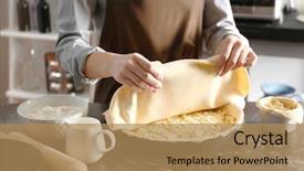  Presentation with chicken little - Presentation design consisting of making delicious chicken pot pie background and a  colored foreground