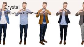  Presentation with heart love - PPT layouts having making difference - collage of handsome young business background and a  colored foreground