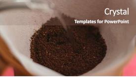  Presentation with coffee - Cool new slide set with making drip coffee at home backdrop and a  colored foreground